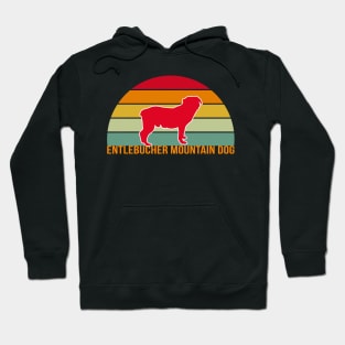 Entlebucher Mountain Dog Vintage Silhouette Hoodie